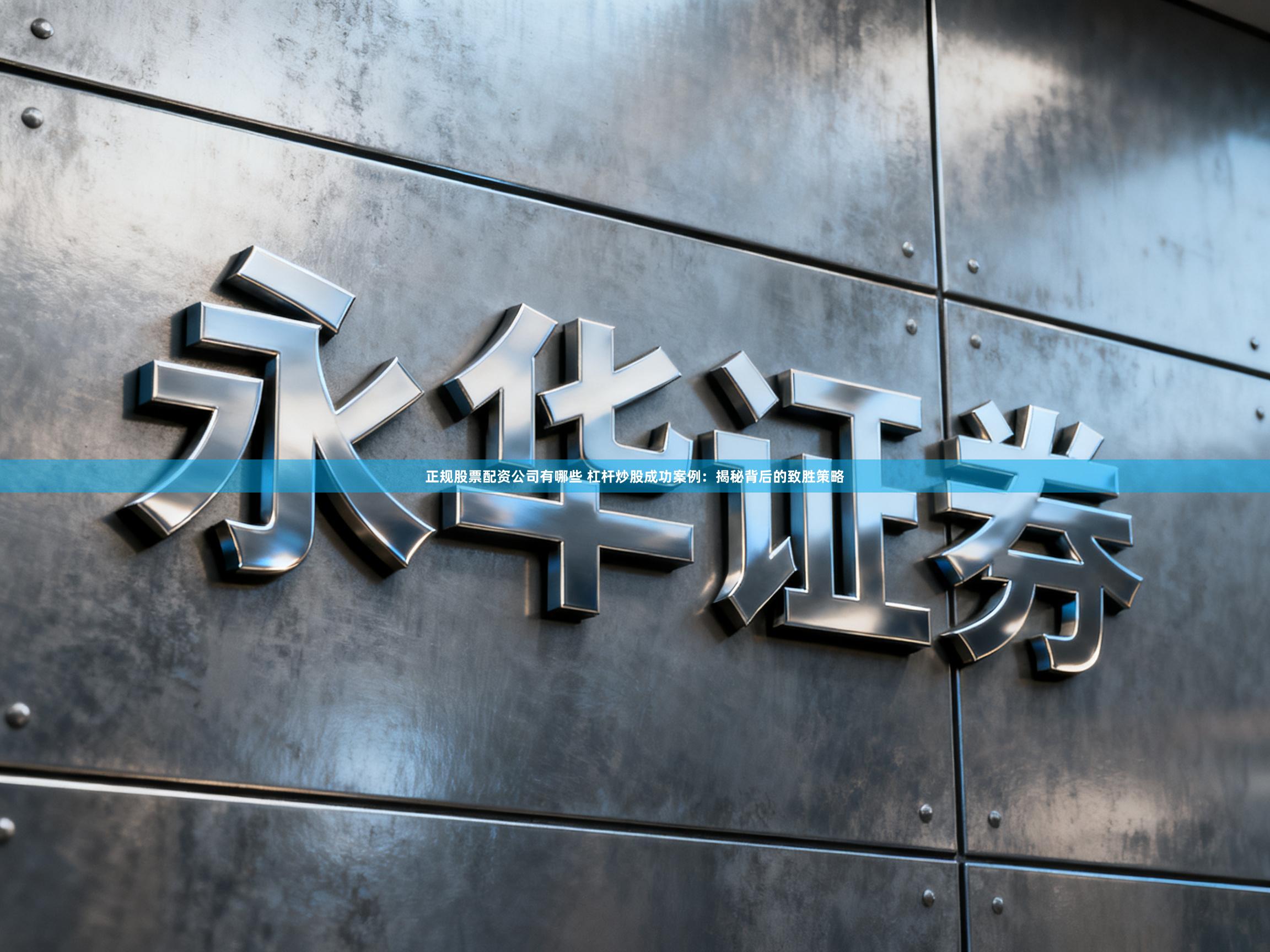 正规股票配资公司有哪些 杠杆炒股成功案例：揭秘背后的致胜策略